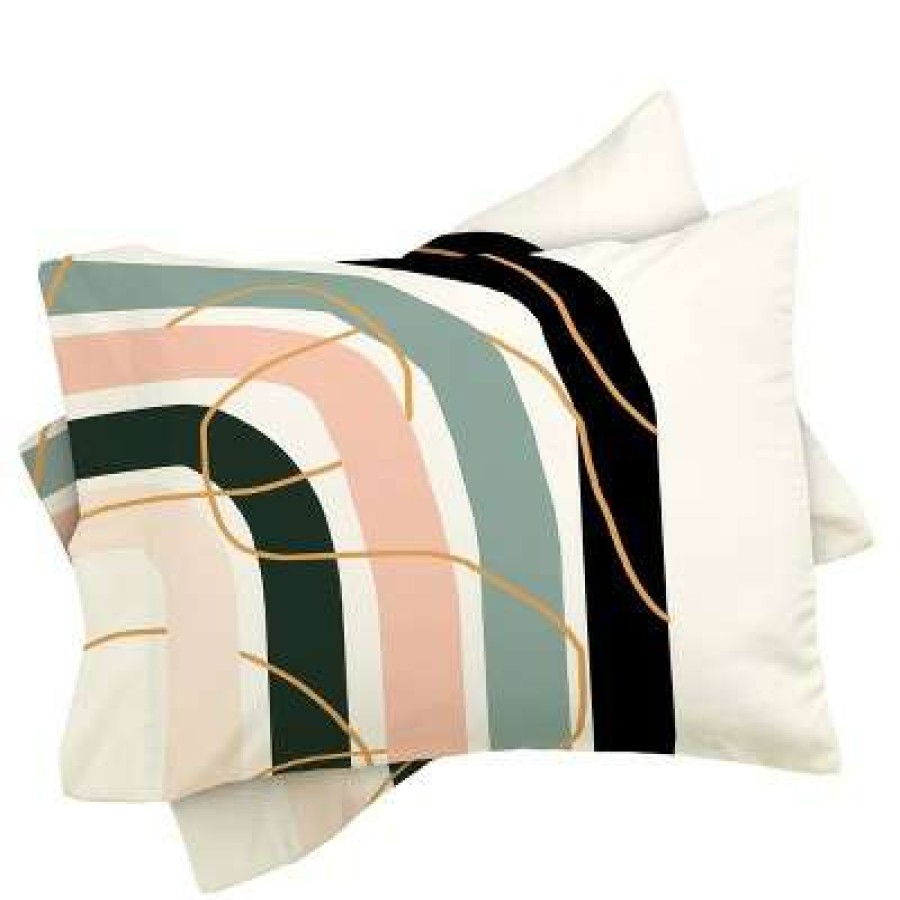 Comforter Bedding Sets * | Hot Sale Aleeya Jones Unsettled Rainbow Comforter Set Deny Designs