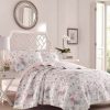 Quilt Bedding Sets * | Coupon Pink Breezy Floral Quilt Set Laura Ashley