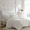 Quilt Bedding Sets * | Brand New Laura Ashley Maisey Quilt Set White