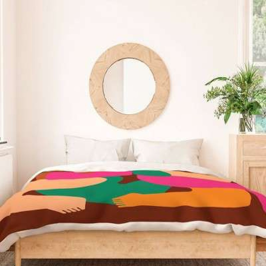 Duvet Cover Bedding Sets * | Brand New Enrique Larios Under The Sun Duvet Set Deny Designs Brown