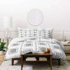 Duvet Cover Bedding Sets * | Discount Queen/Full Schatzi Brown Mudcloth Duvet Set Black/White Deny Designs