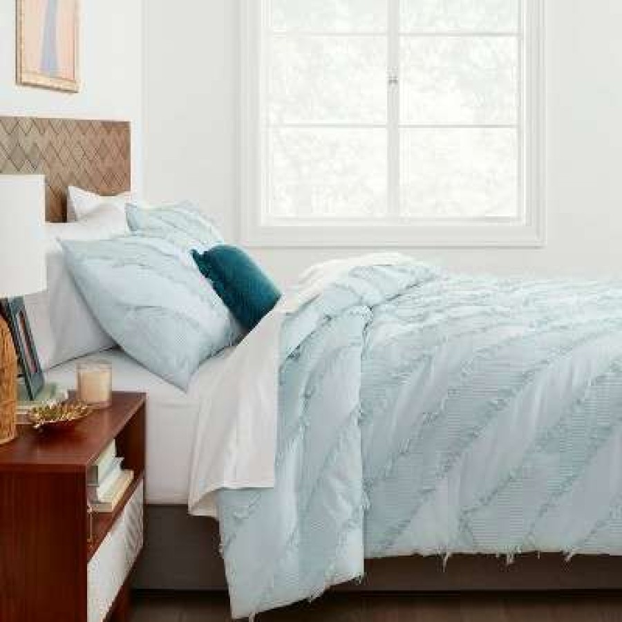 Comforter Bedding Sets * | Wholesale Diagonal Textured Comforter & Sham Set Opalhouse