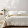 Comforter Bedding Sets * | Promo Heavyweight Linen Blend Stripe Comforter & Sham Set Casaluna