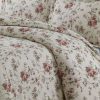 Duvet Cover Bedding Sets * | Flash Sale Dollhouse Floral Heavyweight Cotton Flannel Oversized Duvet Set Tribeca Living Multicolored