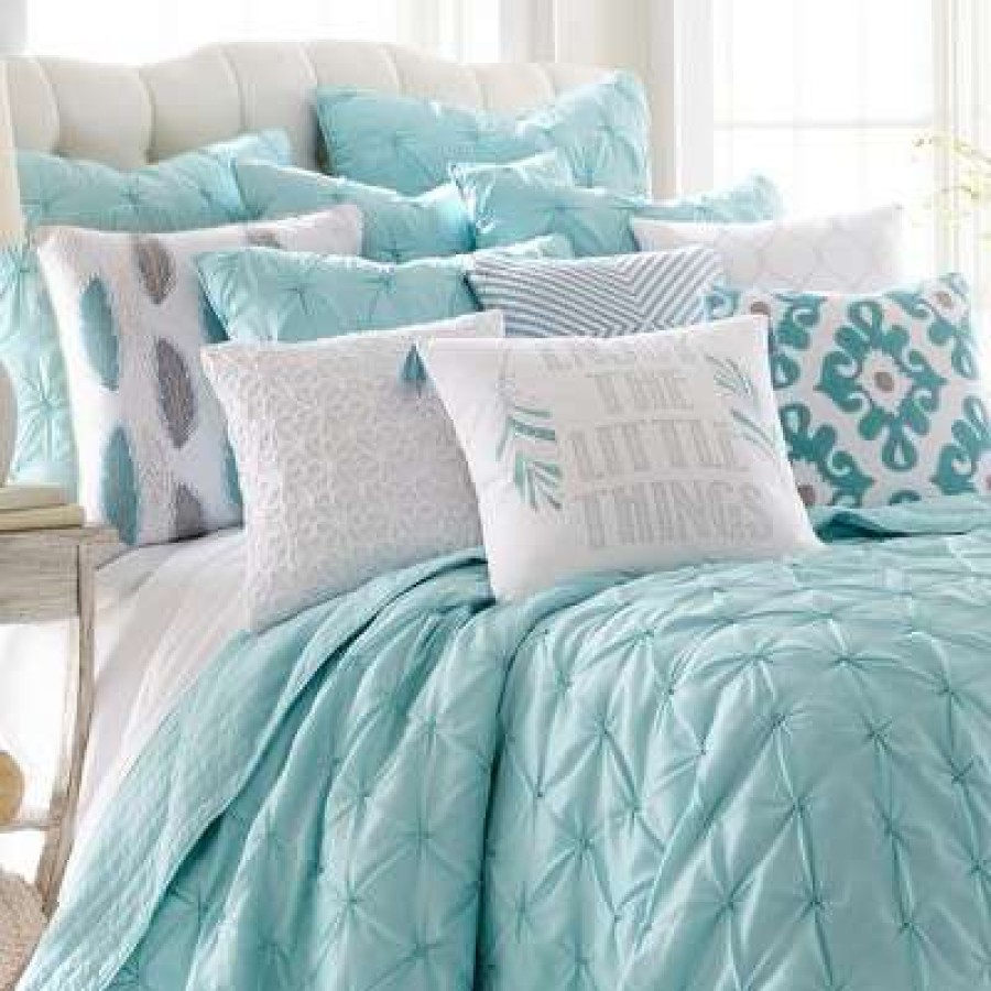 Quilt Bedding Sets * | Hot Sale Spa Pintuck Quilt Set One Twin Quilt And One Standard Sham Levtex Home