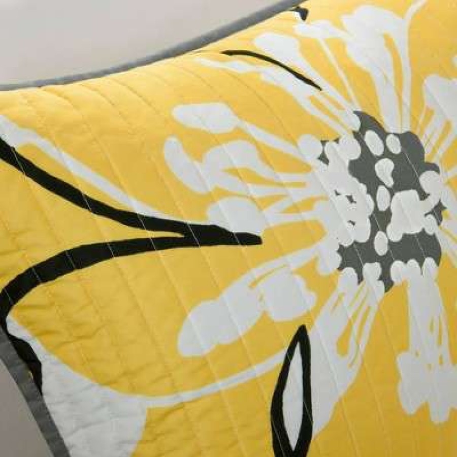 Coverlet Bedding Sets * | Outlet Mi Zone Kelly Coverlet Set Yellow/Gray