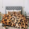 Comforter Bedding Sets * | Brand New Deny Designs Amy Sia Animal Leopard Comforter Set Brown