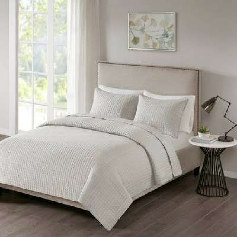 Coverlet Bedding Sets * | Hot Sale 510 Design Trace 3Pc Reversible Coverlet Set