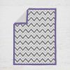 Comforter Bedding Sets * | Outlet Bacati Ikat Dots Leopard Purple Grey Girls 3 Pc Crib Set