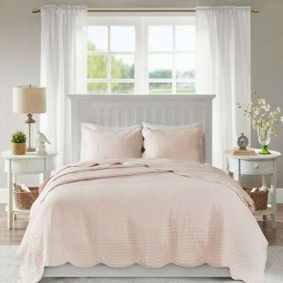 Coverlet Bedding Sets * | Deals Madison Park Genoa Coverlet Set 3Pc