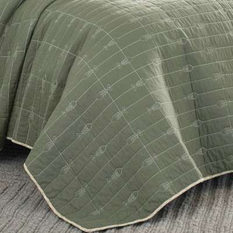 Quilt Bedding Sets * | Discount Troutdale Quilt Set Eddie Bauer Green