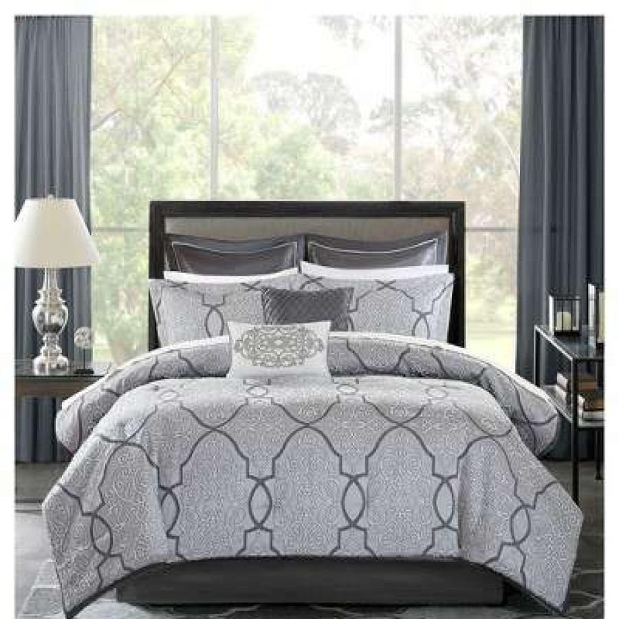 Comforter Bedding Sets * | Best Pirce Madison Park Octavia Jacquard Comforter Set 12Pc