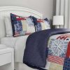 Comforter Bedding Sets * | Cheapest Hastings Home Nautical Americana Patchwork Quilt Set Multicolored