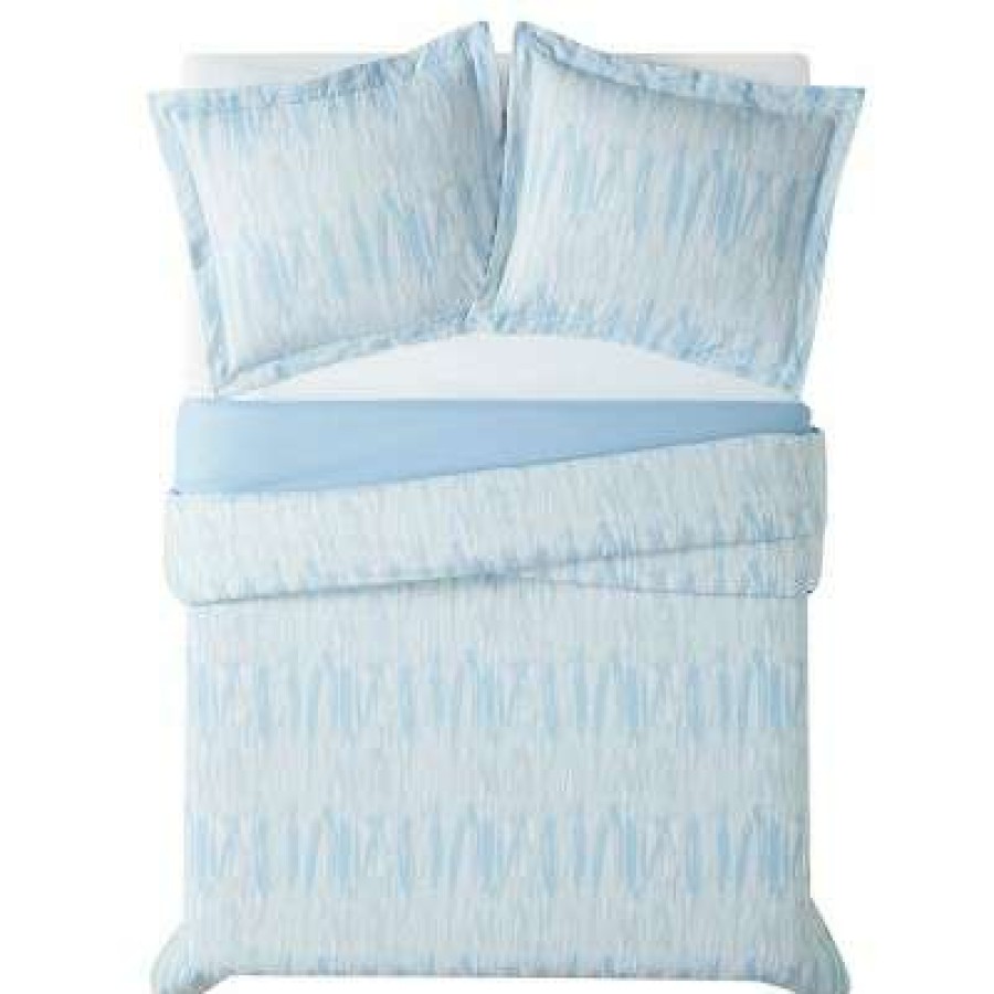 Duvet Cover Bedding Sets * | Best Reviews Of Brooklyn Loom Trevor Duvet Set Blue/White