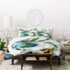 Duvet Cover Bedding Sets * | Cheapest Green Laura Fedorowicz Greenery Duvet Cover Deny Designs