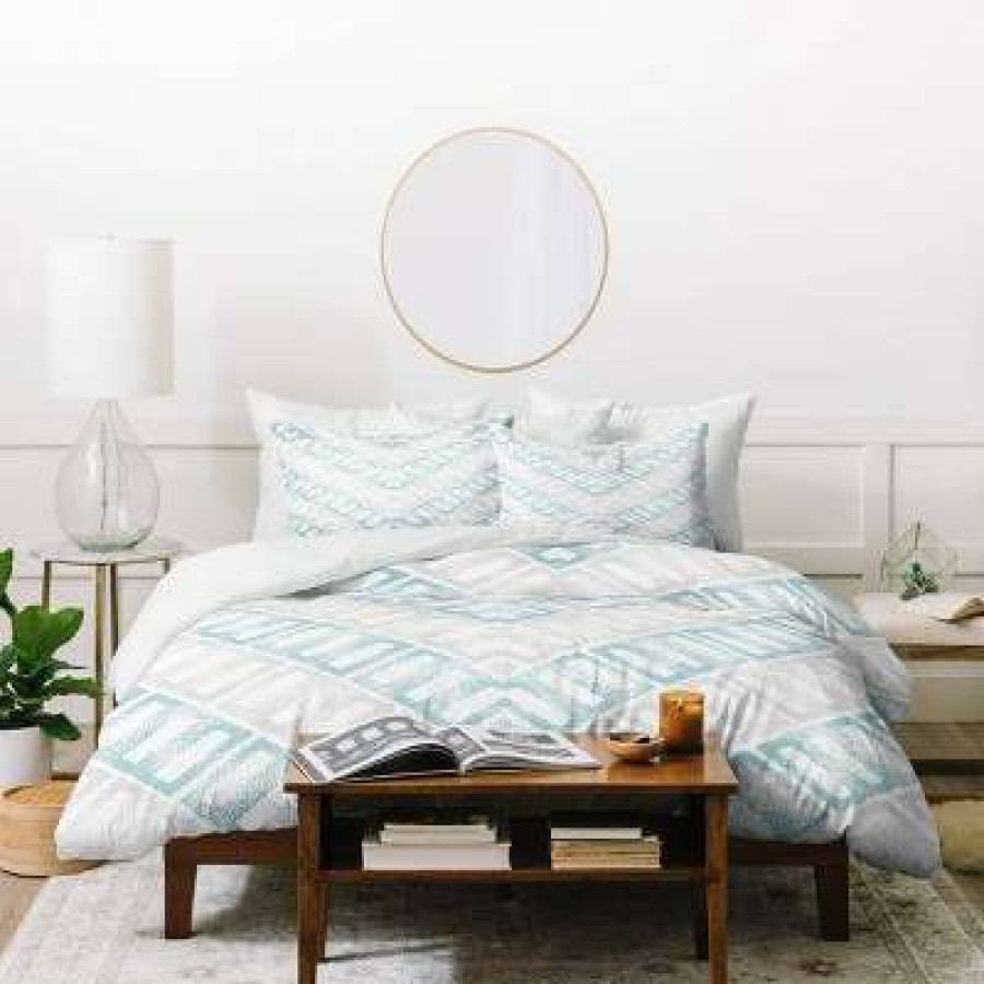 Duvet Cover Bedding Sets * | Best Reviews Of Gabriela Fuente Hallie Duvet Set Blue Deny Designs