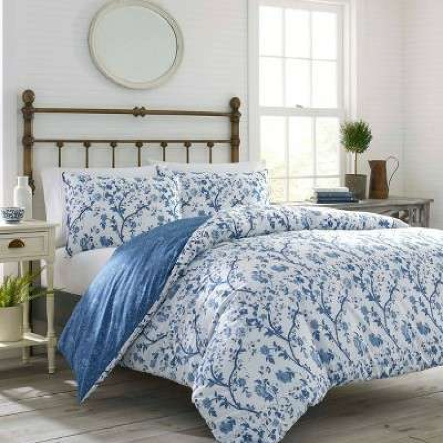 Duvet Cover Bedding Sets * | Budget Elise Reversible Duvet Cover Set Laura Ashley