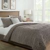 Comforter Bedding Sets * | New Ruched Faux Fur Comforter & Sham Set Threshold&#153 Gray