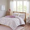 Comforter Bedding Sets * | Buy Intelligent Design Nicole Printed And Pintucked Comforter Set