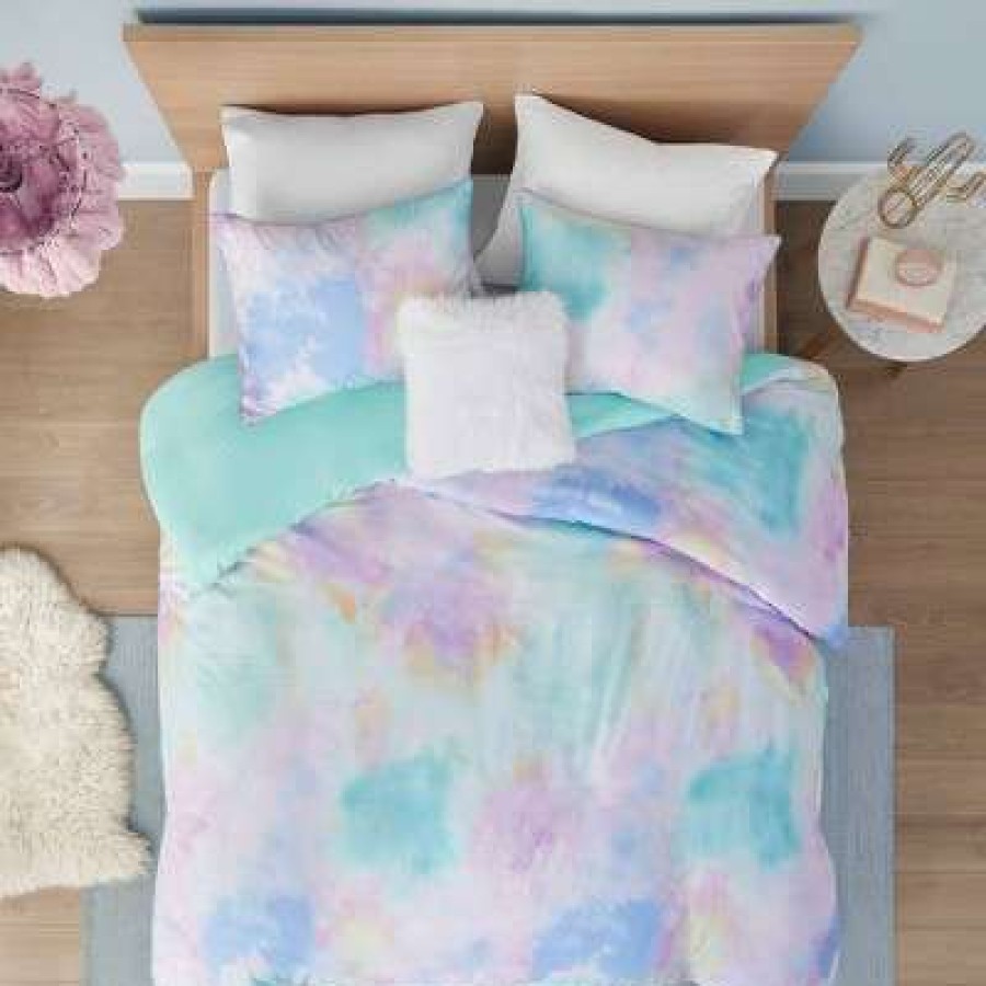 Bedding Collections * | Hot Sale Intelligent Design Lisa Watercolor Tie Dye Printed Bedding Collection