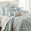 Quilt Bedding Sets * | Hot Sale Gramercy Teal Quilt And Pillow Sham Set Levtex Home