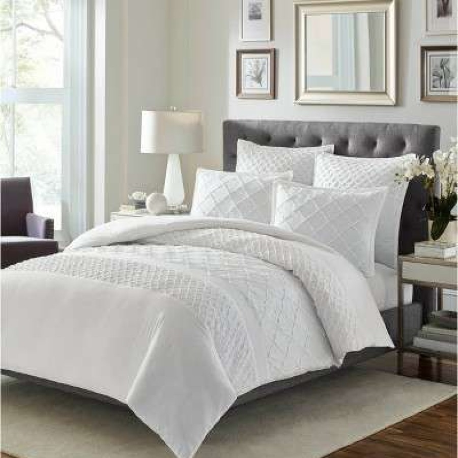 Comforter Bedding Sets * | Top 10 Mosaic Comforter Set White Stone Cottage