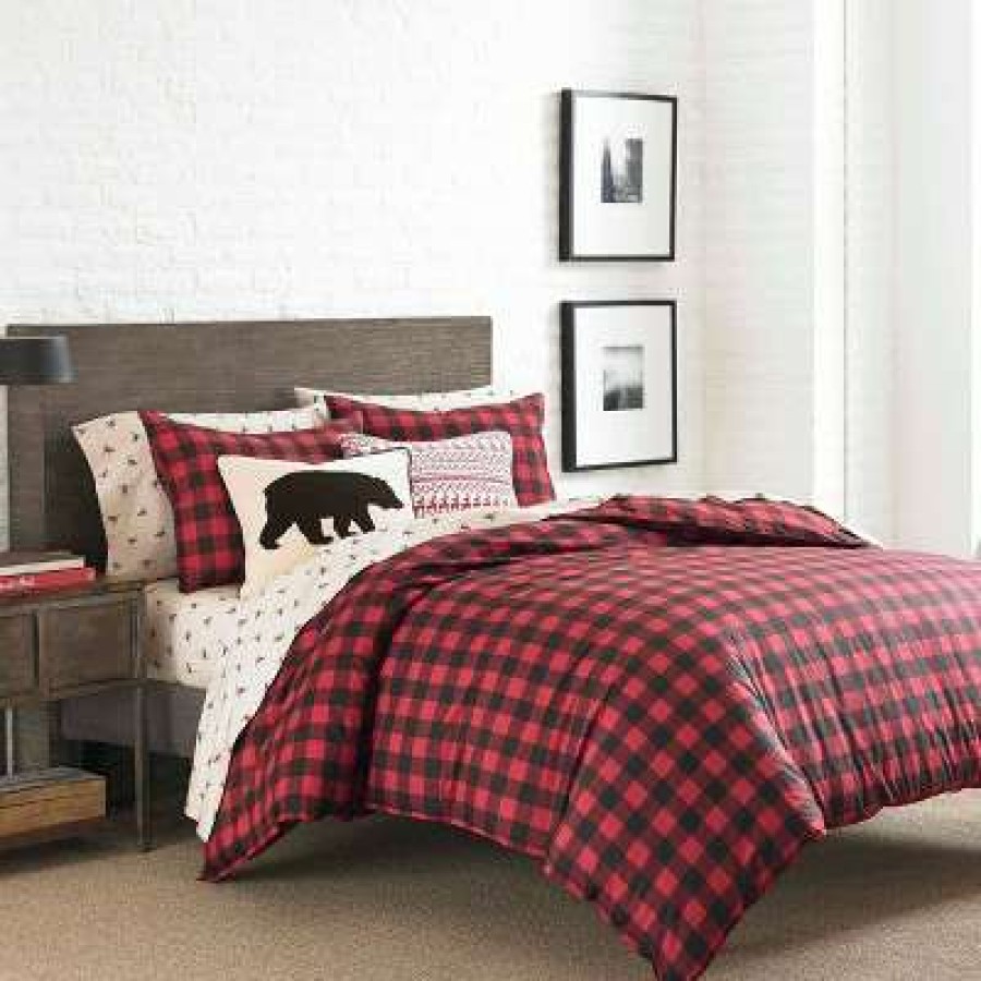 Comforter Bedding Sets * | Brand New Mountain Plaid Comforter Set Eddie Bauer