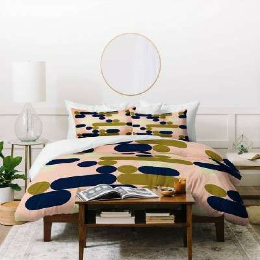 Duvet Cover Bedding Sets * | Buy Deny Designs Marta Barragan Camarasa Modern Geometry Duvet Set