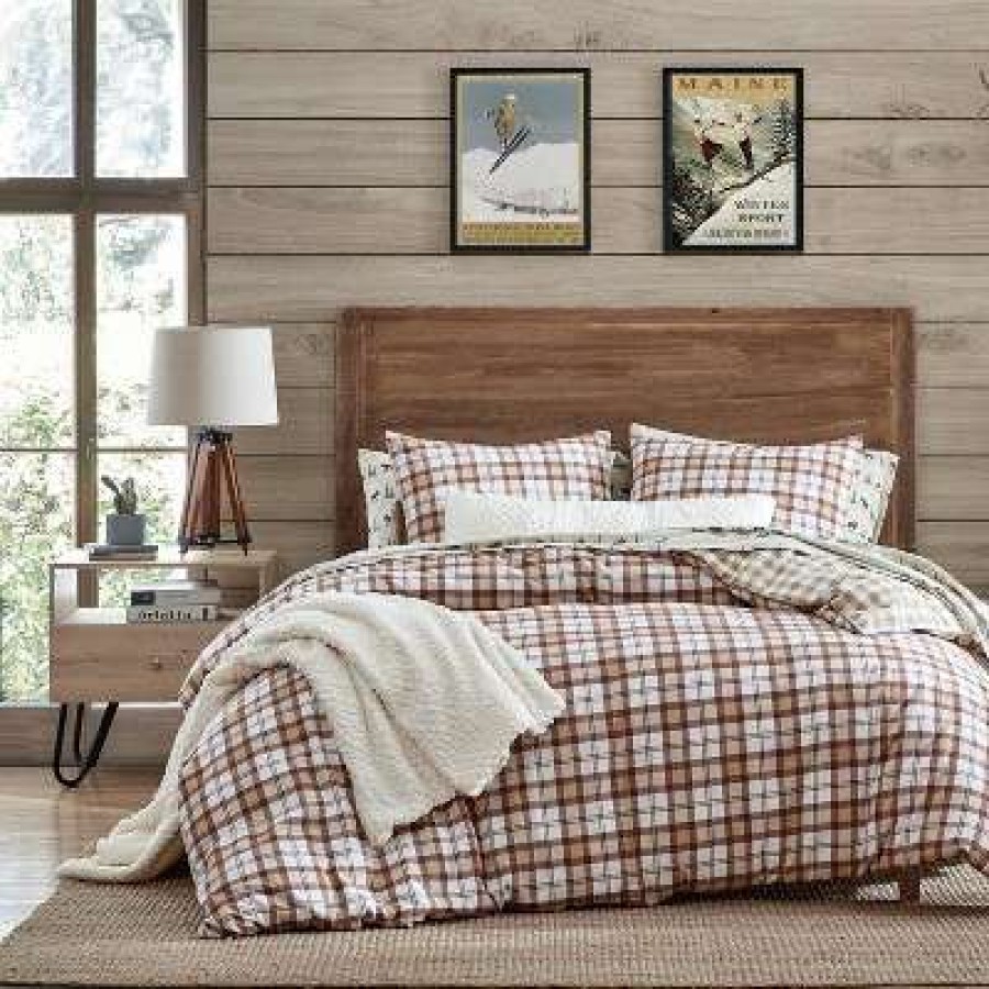 Duvet Cover Bedding Sets * | Buy Autumn Plaid Duvet & Sham Set G.H. Bass & Co. Red