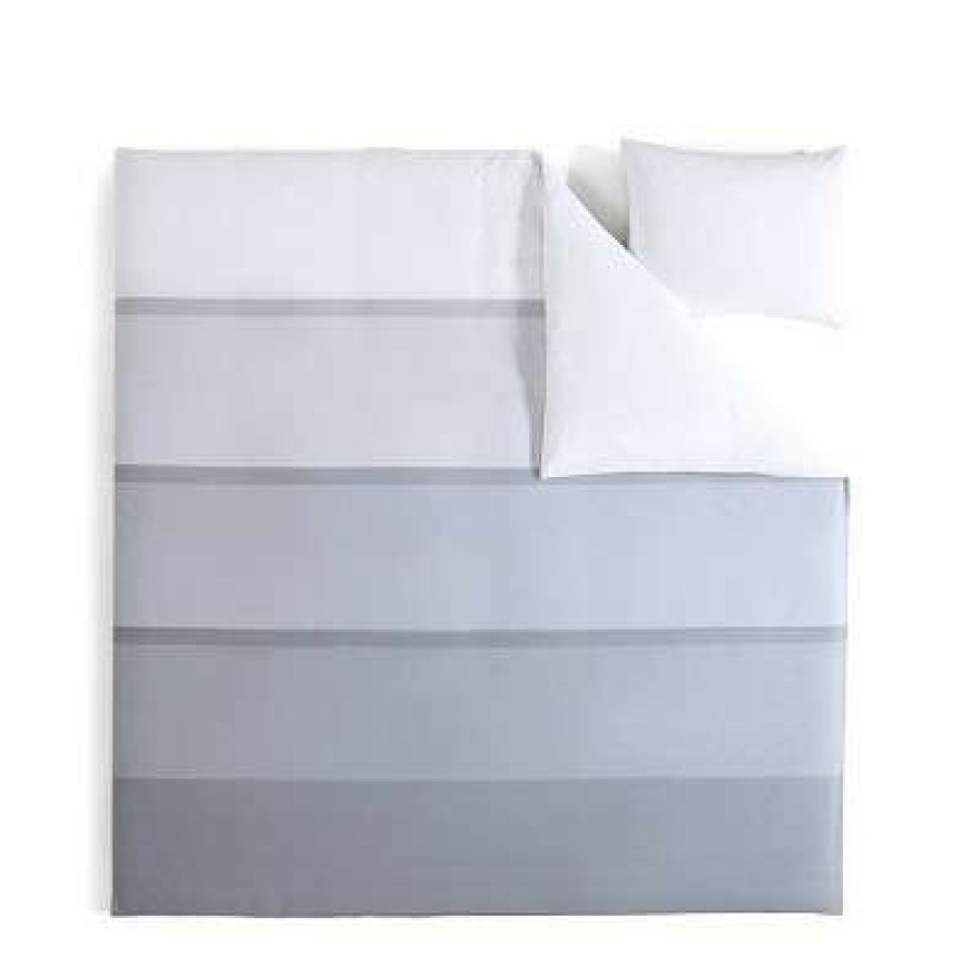 Duvet Cover Bedding Sets * | Discount Tronka Stripe Duvet Cover Set City Scene Gray