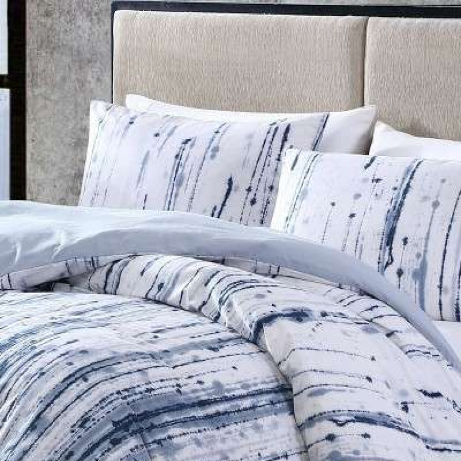 Comforter Bedding Sets * | Cheap Sokal Comforter & Sham Set City Scene Indigo Blue