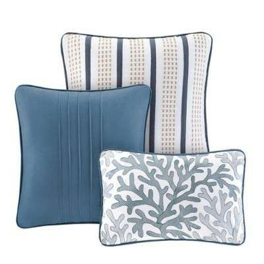 Coverlet Bedding Sets * | Buy Madison Park Rockaway Quilted Coverlet Set Blue