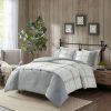 Duvet Cover Bedding Sets * | Discount Madison Park 3Pc King/California King Weston Duvet Cover Set Gray