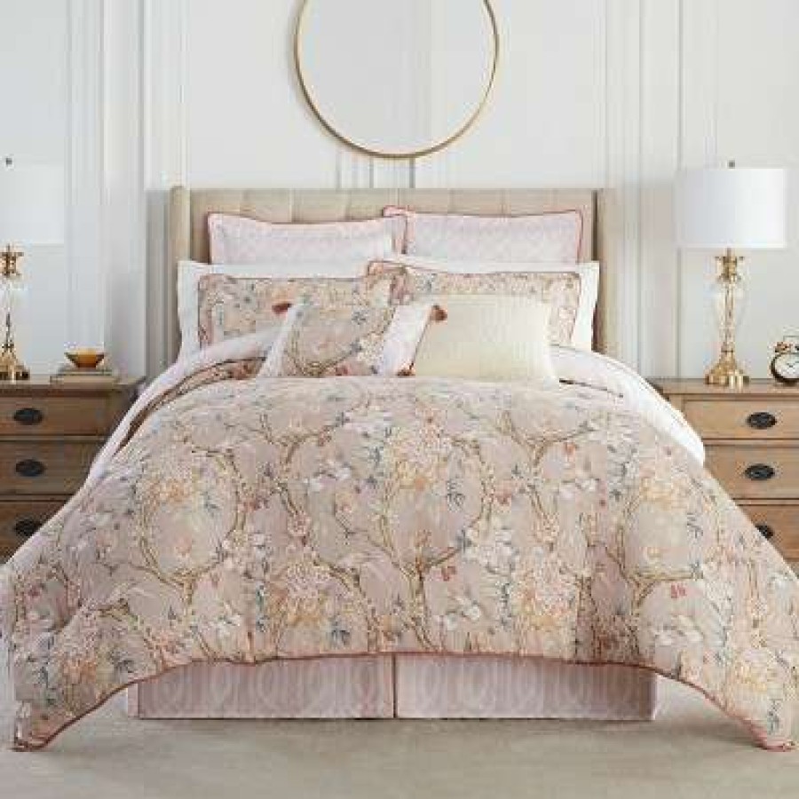 Comforter Bedding Sets * | Top 10 Mudan Comforter Set Waverly Taupe