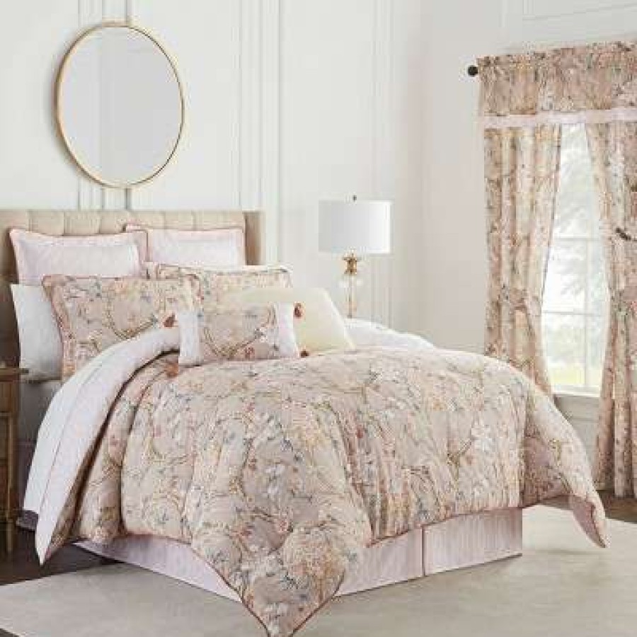 Comforter Bedding Sets * | Top 10 Mudan Comforter Set Waverly Taupe