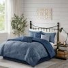 Comforter Bedding Sets * | Hot Sale Madison Park Kelan 7Pc Printed Seersucker Comforter Set