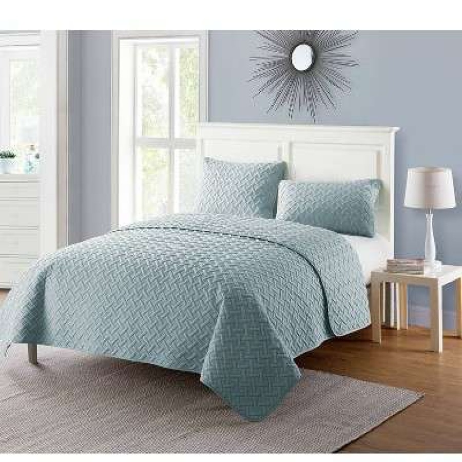 Quilt Bedding Sets * | Best Deal Nina Embossed Quilt Set Vcny Home