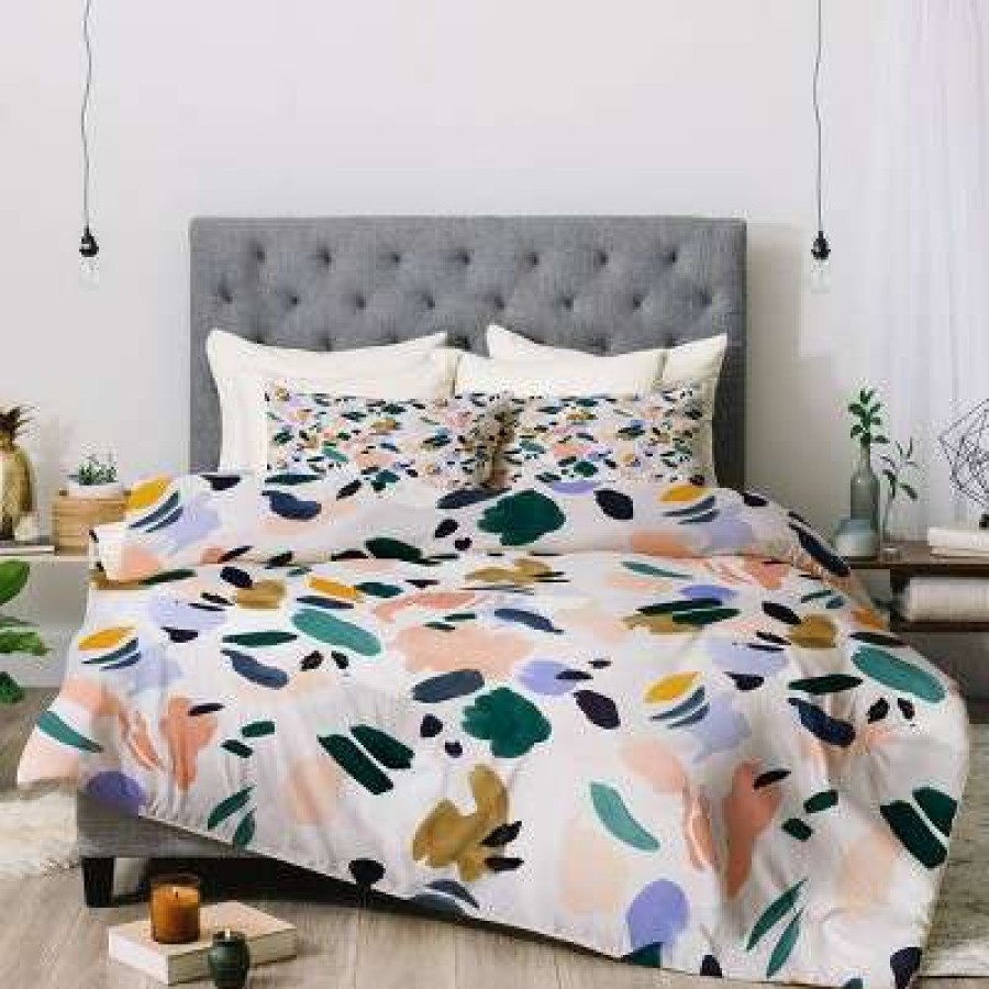 Comforter Bedding Sets * | Coupon Marta Barragan Camarasa Terrazzo Brushstrokes Comforter Set Deny Designs Multicolored