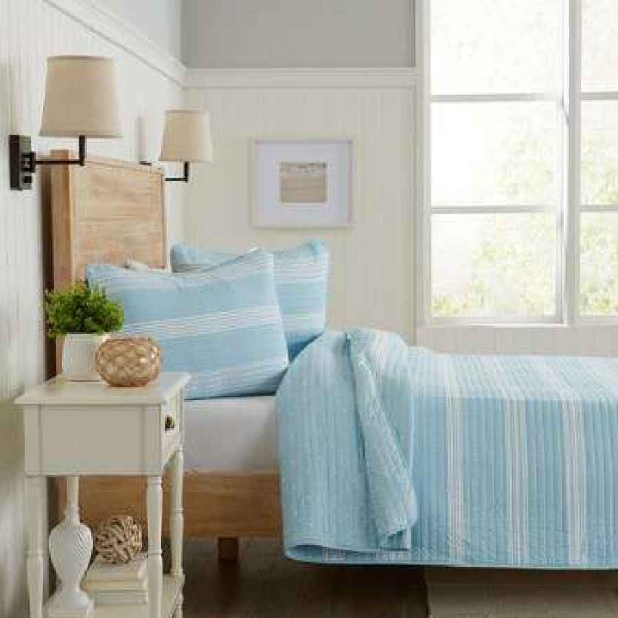 Quilt Bedding Sets * | Best Reviews Of Great Bay Home Pattern Stripe Quilt Set