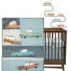 Quilt Bedding Sets * | Best Deal Lambs & Ivy Baby Car Tunes 4-Piece Nursery Crib Bedding Set Blue