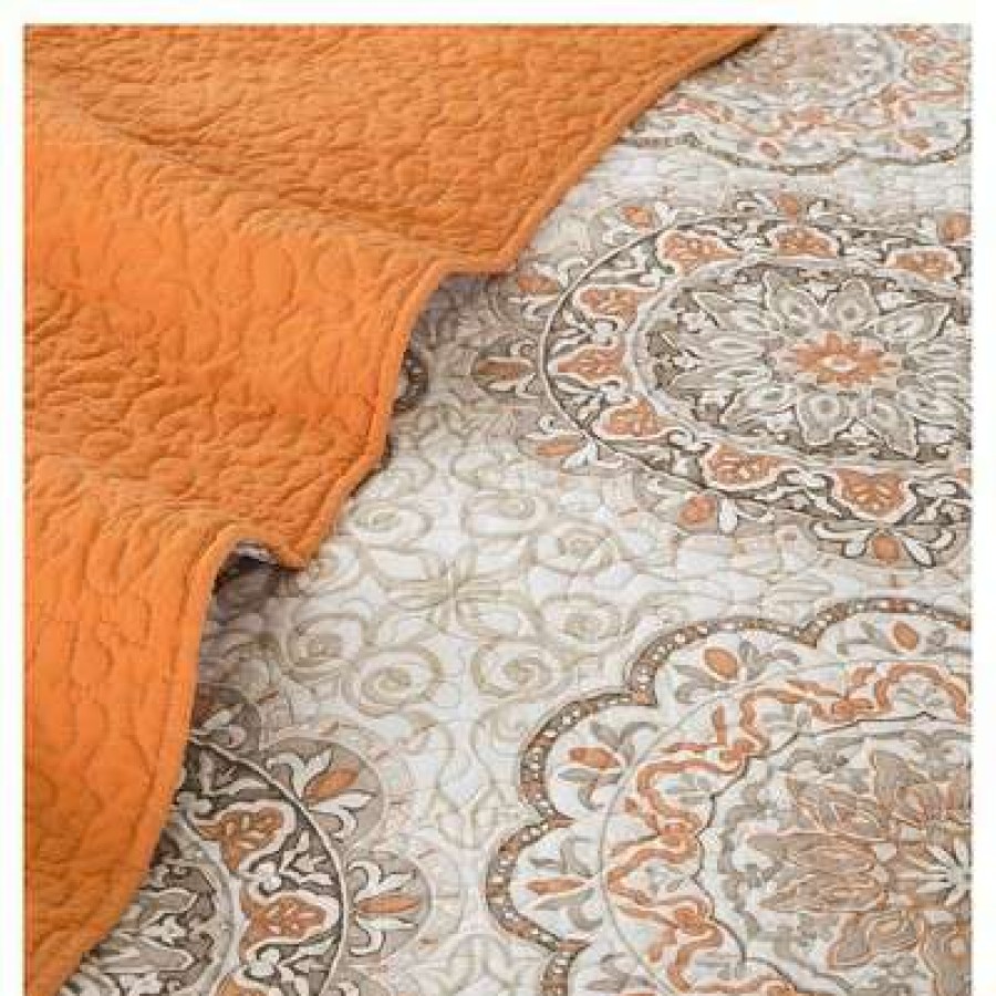 Coverlet Bedding Sets * | New Madison Park Menara 6 Piece Quilted Coverlet Set