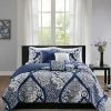 Quilt Bedding Sets * | Best Sale Madison Park 6Pc Adela Coverlet Set Indigo