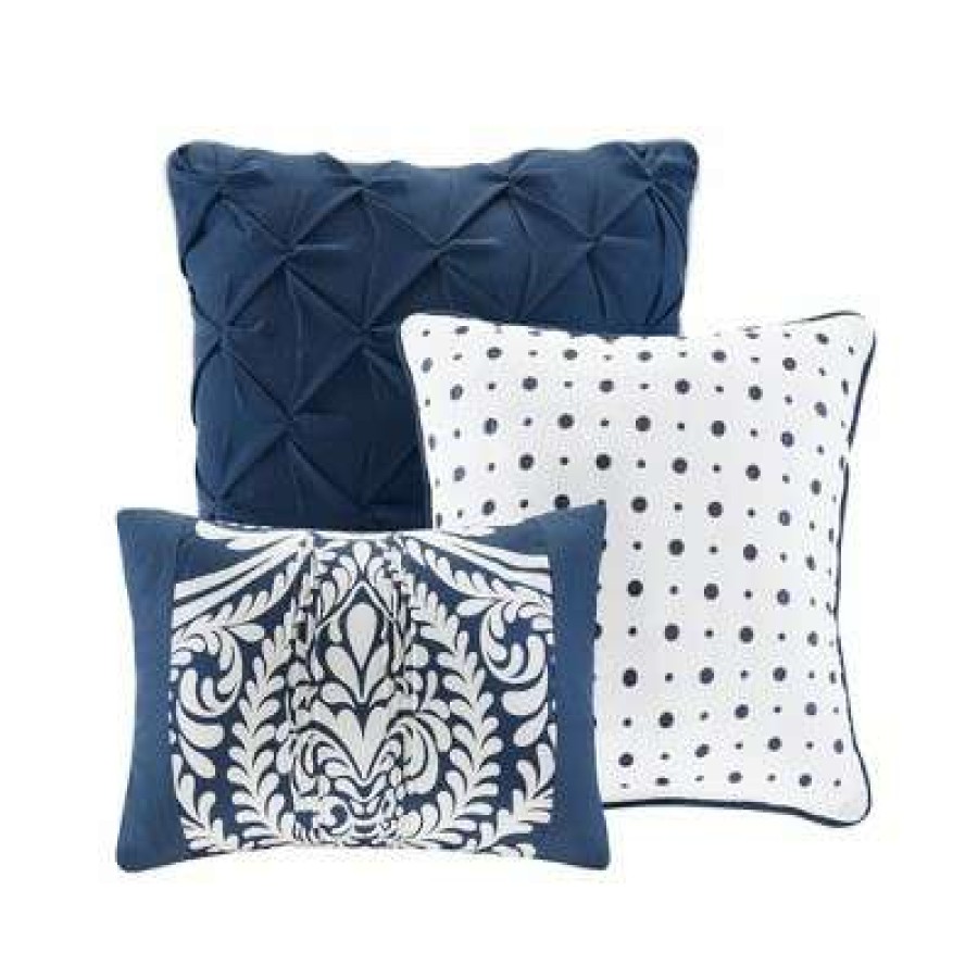 Quilt Bedding Sets * | Best Sale Madison Park 6Pc Adela Coverlet Set Indigo