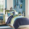 Duvet Cover Bedding Sets * | Deals Mi Zone Maverick Twin/Twin Extra Long 3Pc Duvet Cover Set Navy