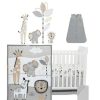 Quilt Bedding Sets * | Buy Lambs & Ivy Jungle Safari Gray/Tan/White Nursery 6-Piece Baby Crib Bedding Set