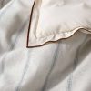 Duvet Cover Bedding Sets * | Coupon Hearth & Hand With Magnolia Tick Stripe With Contrast Hem Duvet & Sham Set Light Blue Hearth & Hand With Magnolia