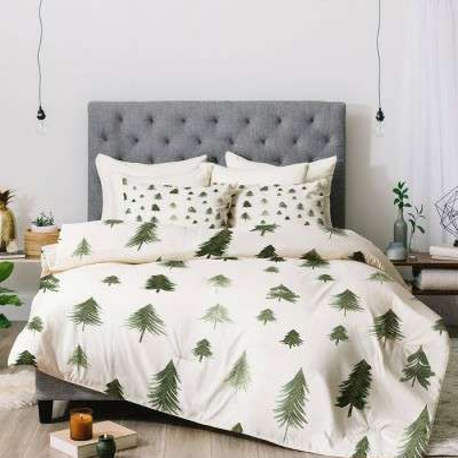 Comforter Bedding Sets * | Buy Gabriela Fuente Winter Forest Comforter Set Deny Designs