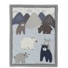 Quilt Bedding Sets * | Hot Sale Lambs & Ivy Signature Montana 5-Piece Baby Crib Bedding Set Blue,Grey,Brown Bears And Mountains