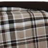 Comforter Bedding Sets * | Budget Paulette Plaid Comforter Set Taupe Truly Soft