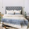 Comforter Bedding Sets * | Budget Holli Zollinger French Chambray Tassel Comforter Set Deny Designs Blue